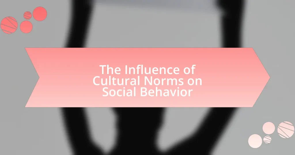 The Influence of Cultural Norms on Social Behavior