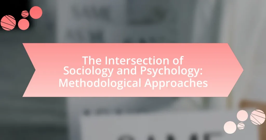 The Intersection of Sociology and Psychology: Methodological Approaches