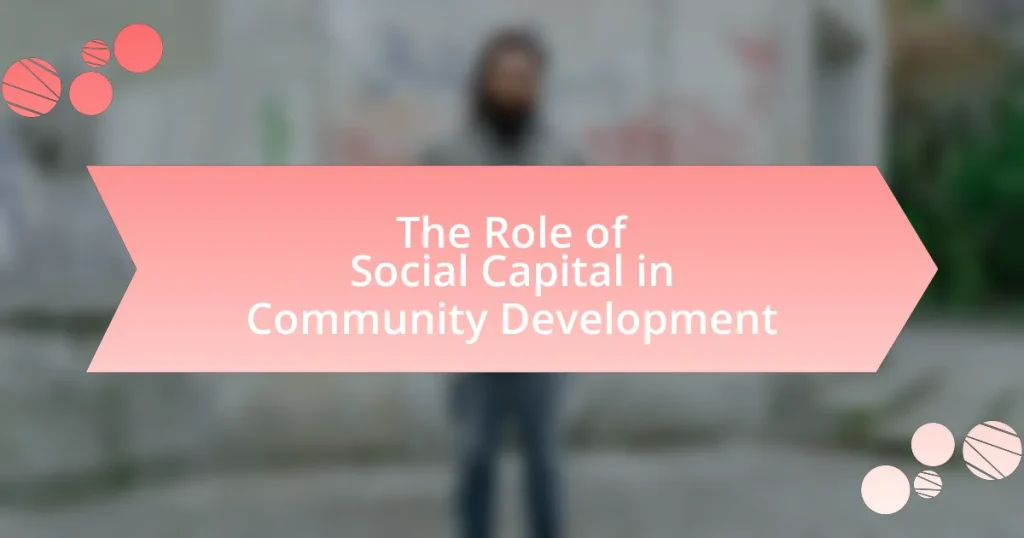 The Role of Social Capital in Community Development