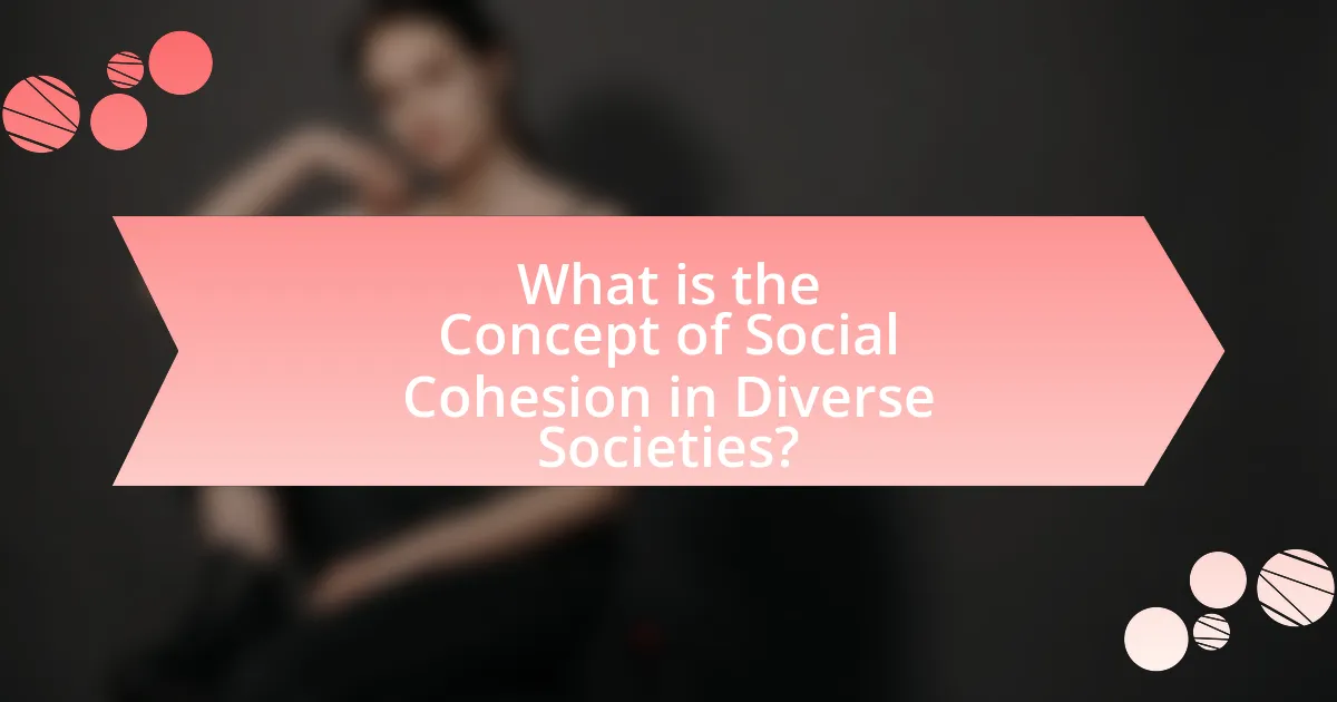 What is the Concept of Social Cohesion in Diverse Societies?