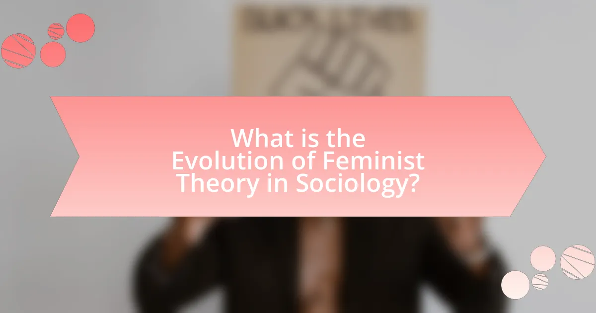 What is the Evolution of Feminist Theory in Sociology?