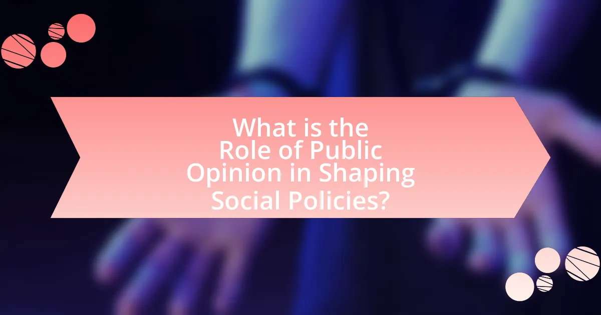 What is the Role of Public Opinion in Shaping Social Policies?