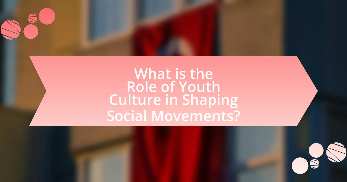 What is the Role of Youth Culture in Shaping Social Movements?